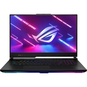 ASUS ROG Strix SCAR-17 G733 Gaming & Entertainment Laptop (AMD Ryzen 9 7945HX 16-Core, 64GB DDR5 4800MHz RAM, 2x8TB PCIe SSD RAID 1 (8TB), GeForce RTX 4080, 17.3" Win 11 Pro) with DV4K Dock