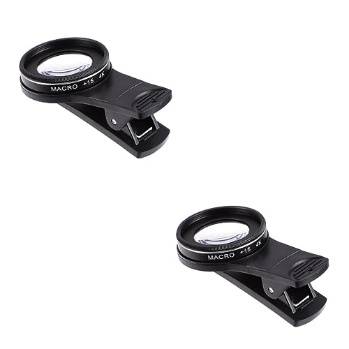 UKCOCO 2pcs Fisheye Universal Mobile Carry SLR Compatible with - Lenses Phones Macro on Smartphones Len Compatible with Most Clip for Attachment Portable Kit Lens Smart Fish Camera