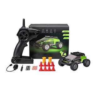 mini rc car off road truck 1:32 scale toy car rechargeable remote control car high speed 2wd electric vehicle with 2.4 radio controller translucent body lighting gift boys remote cars (a, one size)