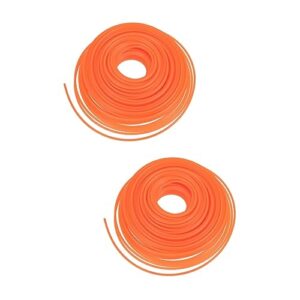 yardwe 2pcs cutter mower rope steel lines xcm mowing strimmer trimmer orange replacement practical grass accessory mowers brush cordless wire accessories line round landscape cutters