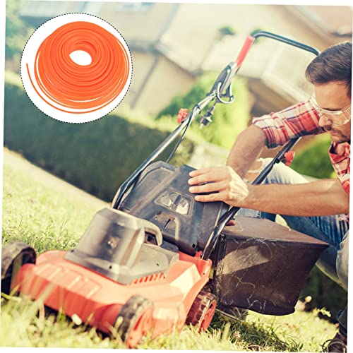 Yardwe 2pcs Cutter Mower Rope Steel Lines Xcm Mowing Strimmer Trimmer Orange Replacement Practical Grass Accessory Mowers Brush Cordless Wire Accessories Line Round Landscape Cutters