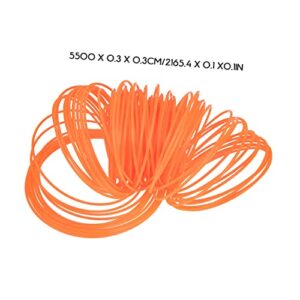 Yardwe 4pcs for Xcm Cutter Spool Supplies Professional Steel Trailer Wire Cutters Cordless Round Landscape Mower Grass Mowers Accessory Orange Rope Accessories Trimmer Brush Replacement