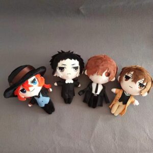 Helluva Boss Anime Plush Toy Dazai Osamu Stuffed Doll Nakahara Chuuya Figure Toys Ryunosuke Akutagawa Throw Pillow Home Decoration, Halloween Christmas Birthday Gift for Kids (D-1PCS)