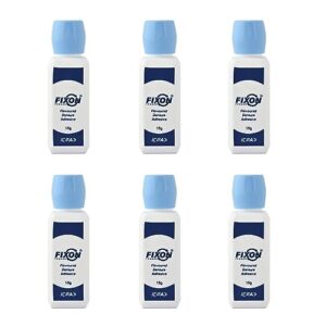 (pack of 6) fixon denture adhesive powder (15gm each) - by ayur-homeo