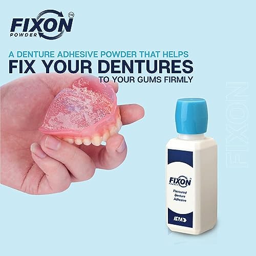 (Pack of 6) Fixon Denture Adhesive Powder (15gm Each) - by Ayur-Homeo