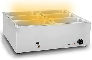 2/3/4/6 commercial electric food warmer, 1500w stainless steel buffet table server, for catering and restaurants