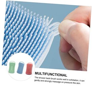 FRCOLOR 12 pcs Exfoliator Wet Shower for Tools Use Home Dry Brush Reliable Washin Exfoliating Scrubbers Body Household Brushes Cleaning Bathing Square Massager Silicone Hair Cleaners