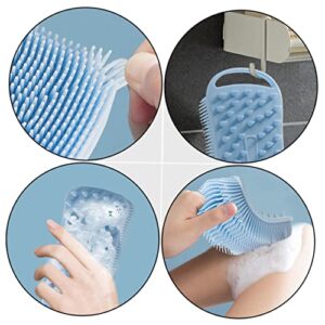 FRCOLOR 12 pcs Exfoliator Wet Shower for Tools Use Home Dry Brush Reliable Washin Exfoliating Scrubbers Body Household Brushes Cleaning Bathing Square Massager Silicone Hair Cleaners