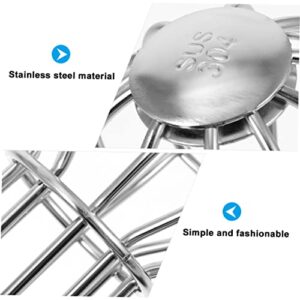 OSALADI 4 Pcs Floor Drain Cover Bath Drain Cover Sink Filter Bathtub Strainer Gutter Cleaner Downspout Diverter Roof Gutter Filter Gutter Strainer Leak Gutter Guard Filters Silver Screen