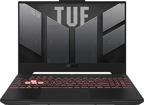 ASUS 2023 TUF F15 Gaming Laptop, 15.6” 144Hz FHD Display, AMD Ryzen 7 6800H Processor, GeForce RTX 3050Ti, 32GB DDR5 RAM, 1TB PCIe, Wi-Fi 6, Windows 11 Home