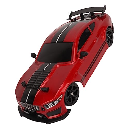 PenRux RC Car, Cool Appearance Long Control Distance High Speed Drifting RC Car Toy with LED Lights for Home (Dual Batteries (Included))