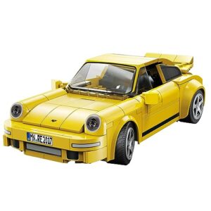 domob ruf ctr yellowbird rc car building kit – bricks toys for 6+ age kids & adults – 1:20 model build set – 2.4ghz remote control – 222 pcs blocks – stem for boys & girls