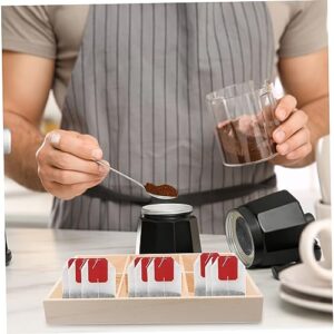 BESTOYARD organizer for tea bags tea bag organizer for counter teabags organizer tea bag holder organizer tea containers for tea bags tea storage coffee sugar bag dispenser wooden plate