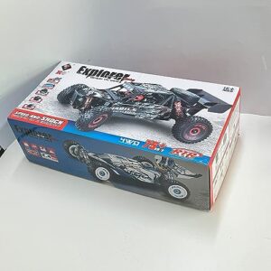 WLtoys 124016(V2) RC Car,Upgraded 3000mah Battery * 3, 75km/h Brushless Remote Control Car, 1:12 Scale Fast RC Cars & 2 Batteries, 4WD All Terrain Off Road RC Truck (WLtoys124017)