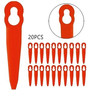 TECKEEN 20 Pack Lawn Cutter Plastic Blades Replacement for STIHL FSA 45 Cordless Strimmer Grass Trimmer Lawn Cutter