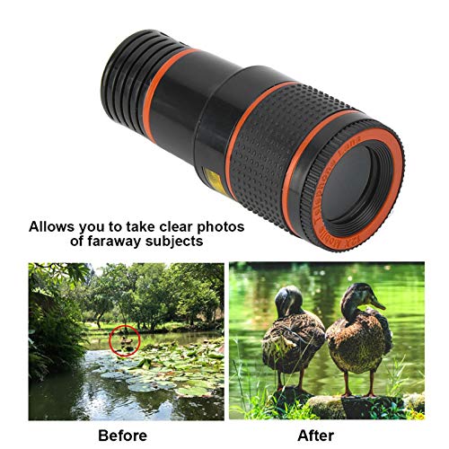 12X Telephoto Lens Universal for Mobile Phone Tablet: Clear Lens, High Definition, Clip On, Lightweight