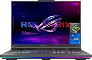 asus rog strix g16 gaming laptop 2023 newest, 16" 165hz display, intel core i7-13650hx processor, nvidia geforce rtx 4060, 32gb ddr5 ram, 2tb ssd, backlight keyboard, wi-fi 6, windows 11 home
