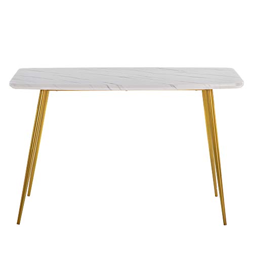YInonma Marble Dining Table [120x74x76cm] White