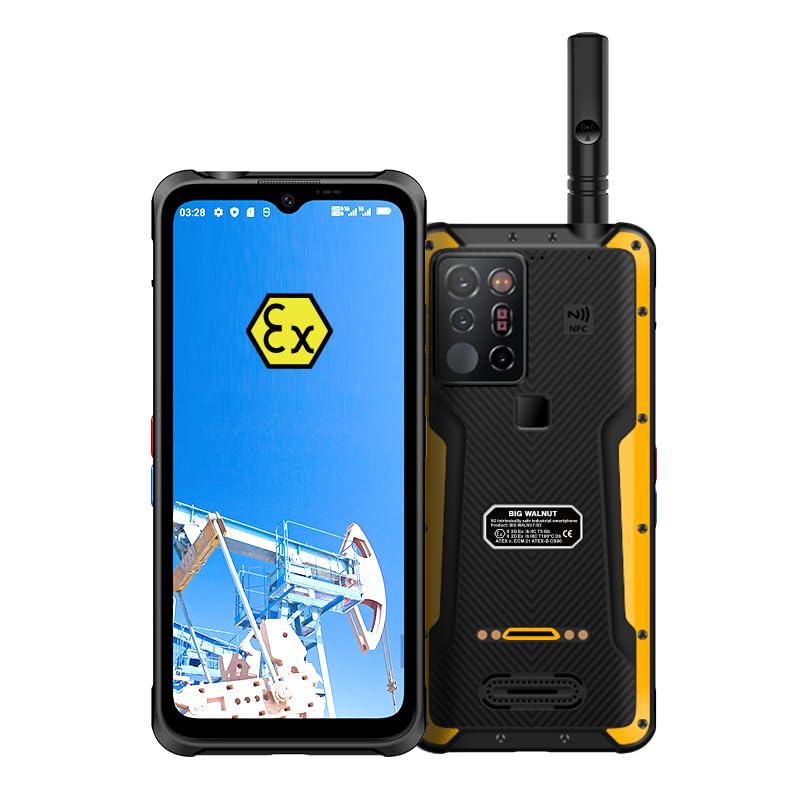 Big Walnut B3 Rugged Smartphone(2023), Dual Card 5G 17GB+256GB Rugged Phone Unlocked, 6.58" FHD+ Rugged Cell Phone, Android 12, 108MP Camera, 24MP Night Vision, NFC ATEX Smartphone（DMR）