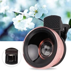 12.5X Macro Lens, Mobile Phone Lens Professional 2 in 1 for Tablets for Smartphone(Rose Gold)