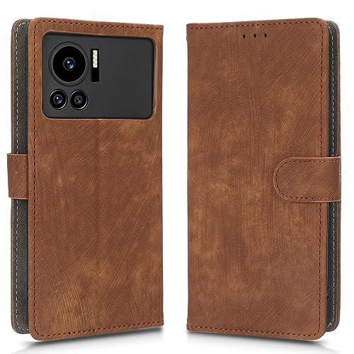 Case Compatible with Infinix Note 12 VIP X672,Leather Case with Card Slot.Wallet Design,RFID Protection.Standable Flip Case Brown