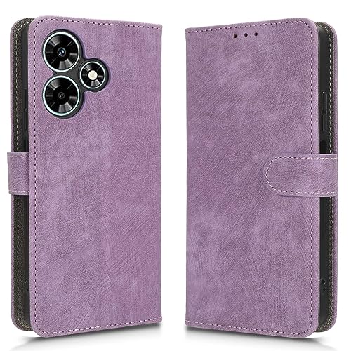 Case Compatible with Infinix Hot 30i NFC X669,Leather Case with Card Slot.Wallet Design,RFID Protection.Standable Flip Case Purple