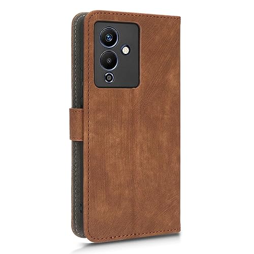 Case Compatible with Infinix Note 12 Pro 5G X671,Case with Card Slot.Wallet Design,RFID Protection.Standable Flip Case Brown