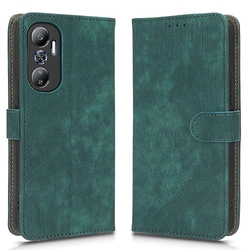 Case Compatible with Infinix X6826B X6826C,Leather Case with Card Slot.Wallet Design,RFID Protection.Standable Flip Case Green