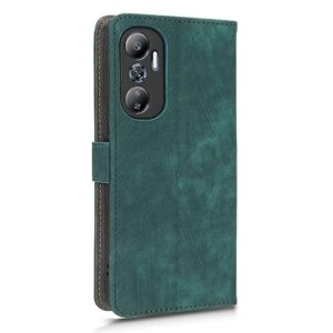 Case Compatible with Infinix X6826B X6826C,Leather Case with Card Slot.Wallet Design,RFID Protection.Standable Flip Case Green