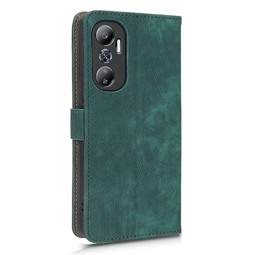 Case Compatible with Infinix X6826B X6826C,Leather Case with Card Slot.Wallet Design,RFID Protection.Standable Flip Case Green