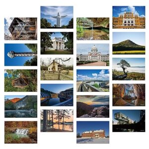 dear mapper vintage united states arkansas landscape postcards pack 20pc/set postcards from around the world greeting cards for business world travel postcard for mailing decor gift