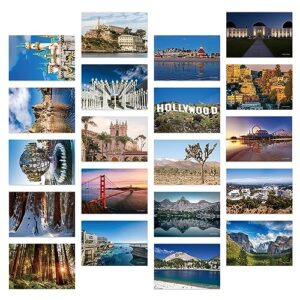 dear mapper vintage united states california landscape postcards pack 20pc/set postcards from around the world greeting cards for business world travel postcard for mailing decor gift