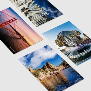 Dear Mapper Vintage United States California Landscape Postcards Pack 20pc/Set Postcards from Around the World Greeting Cards for Business World Travel Postcard for Mailing Decor Gift