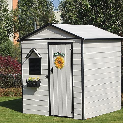 Storage shed，Sheds-Outdoor Storage Sheds，Storage shed with Ventilation shutters，Available as Temporary housing，It can Store All Kinds of Tools, with a Lock Design to Avoid Losing Items (Color : P)