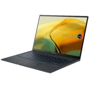ASUS 2023 Zenbook 14X 14.5 2.8K Touchscreen 120Hz OLED Laptop Computer, 13th Gen Intel 14-Core i7-13700H, 16GB LPDDR5 RAM, 1TB PCIe SSD, WiFi 6E, Bluetooth 5.3, Backlit Keyboard, Windows 11, BROAG