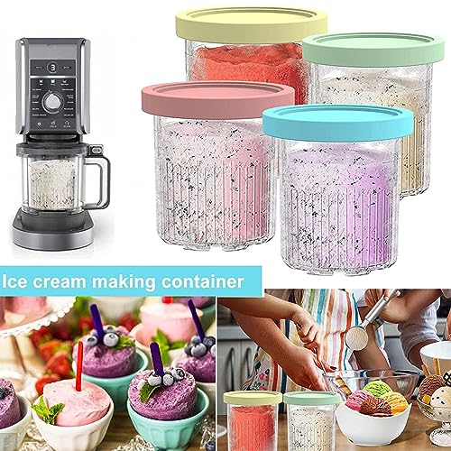 VRINO Creami Deluxe Pints, for Ninja Creami Ice Cream Maker Pints,24 OZ Creami Deluxe Bpa-Free,Dishwasher Safe for NC500 NC501 Series Ice Cream Maker