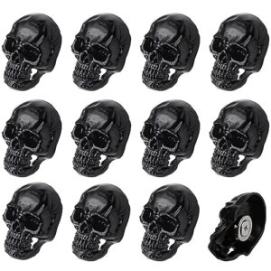 12 pack skull vintage magnets pins refrigerator magnets, cool, strong, cute, funny goth fridge magnets for home kitchen decor, office whiteboards, whiteboard, map magnets, calendars, photos (black)