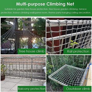 Kids Playground Net Play Safety Net，Outdoor Backyard Treehouse Climbing Cargo Net，Kids Backyard Climbing Rope Net，Used for for Swing Set Accessories Tree Fort Back Yard.(Size:2m*4m)