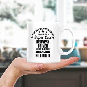 Courage Gift For Delivery Drivers To Persevere During Tough Times 11oz 15oz White Coffee Mug