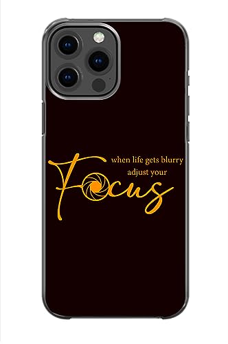 When Life Gets Blurry Adjust Your Focus Motivational Inspirational Pattern Art Design Anti-Fall and Shockproof Gift iPhone case (iPhone 11 Pro Max)