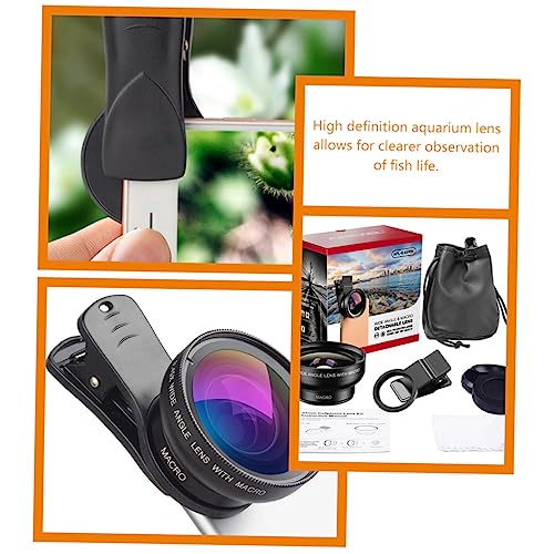 ABOOFAN SLR Camera Lenses Phone Camera Lens Coral Filter Lens Coral Lens Filter for Phone Coral Lens for Phone Reef Lens Coral Reef 14pro Optical Glass Super Wide Angle Cell Phone