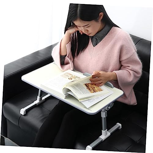USHOBE 1pc Adjustable Computer Desk Desktop Bookcase Metal Tray Couch Tray Mini Size Breakfast Tray Foldable Bed Desk Stand up Office Wooden Desk Office Table Student Study Table The Bed