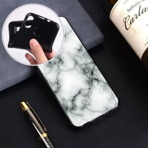 KJYFOANI for Infinix GT 10 Pro Case, [ 1 x Tempered Glass Protective Film], Shockproof Soft Cover, with [360° Rotation Ring Kickstand] Case for Infinix GT 10 Pro (6.67") - Marble