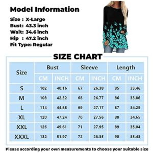 Generic Women Pullover Long Sleeve To Wear with Leggings Womens Long Sleeve Tops Long Sleeve Workout Tops for Women Long Sleeve Tee Shirts for Women Tops Casual Blouse Loose Sweatshirts Printed Shirts