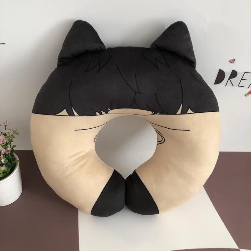 Kejodiy Dazai Plush U-Shaped Pillow Anime Plush Animal Soft Figure BSD Toys Cushions Pillows Gifts 11.8 Inches