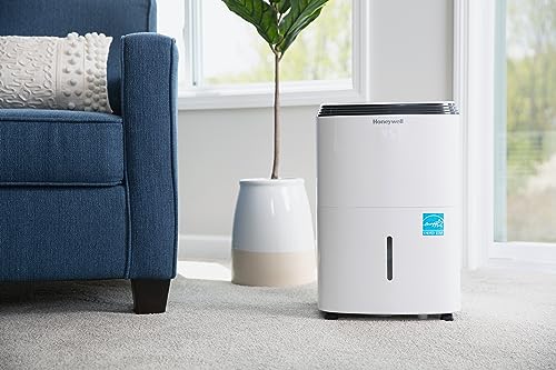 Honeywell 4000 Sq. Ft. Energy Star Dehumidifier with Built-in Pump for Home Basements & Large Rooms, with Mirage Display, Washable Filter to Remove Odor and Filter Change Alert - 50 Pint (Previously 70 Pint)