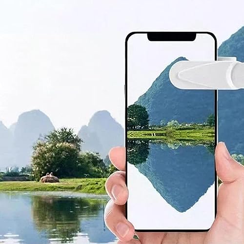 Phone Mirror Clip, Portable Mirror Reflector Clip, Adjustable Smartphone Selfie Reflector, Mobile Phone Mirror Reflection Clip, Camera Reflection Tool for Mobile Phone Camera Lens Smartphone