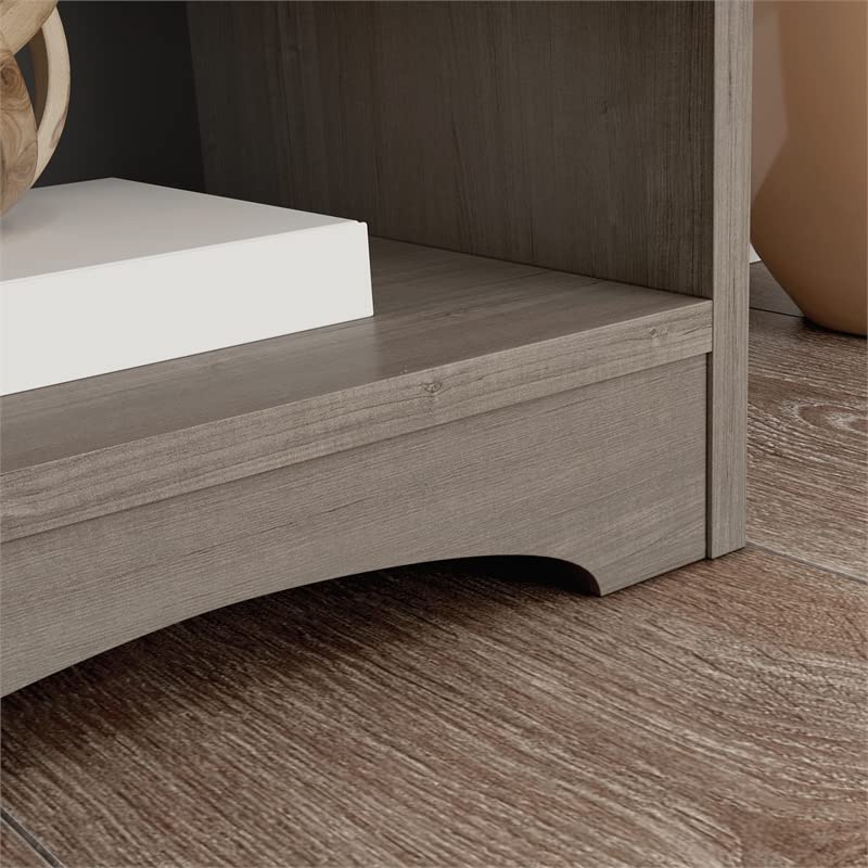 UrbanPro Engineered Wood Corner Desk in Silver Sycamore/Brown Finish