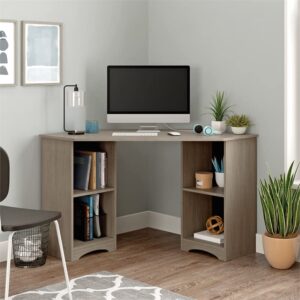 UrbanPro Engineered Wood Corner Desk in Silver Sycamore/Brown Finish