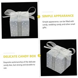 Didiseaon 1 Set candy box plastic to go containers clear cake containers plastic containers macaron candy gift cube cookie pvc portable candy container candy accessory package accessory mini